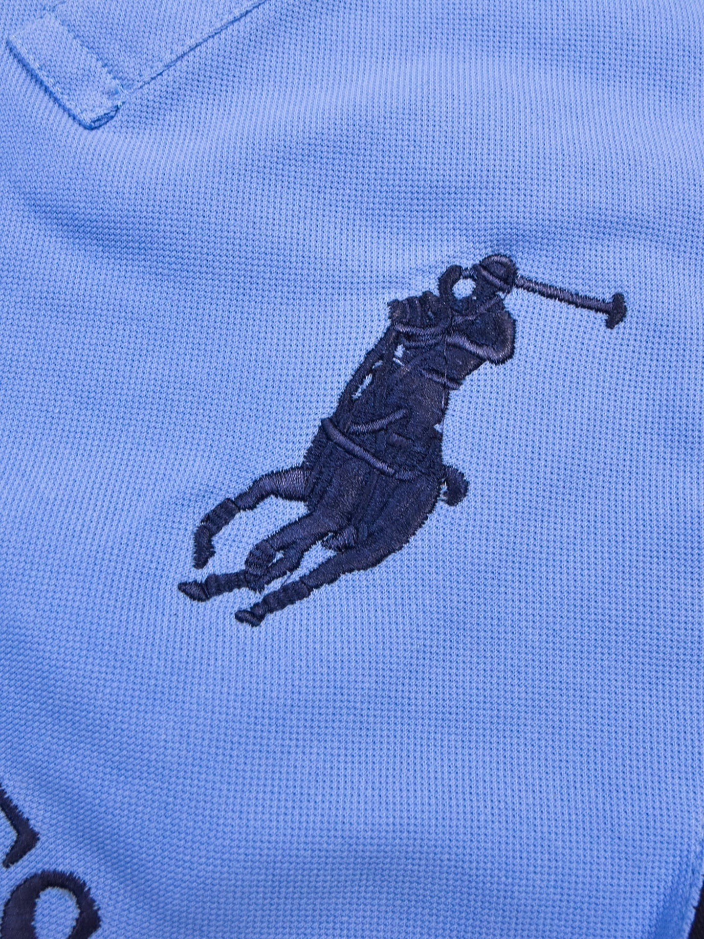 Summer Polo Shirt For Men-Light Blue & Navy-RT780