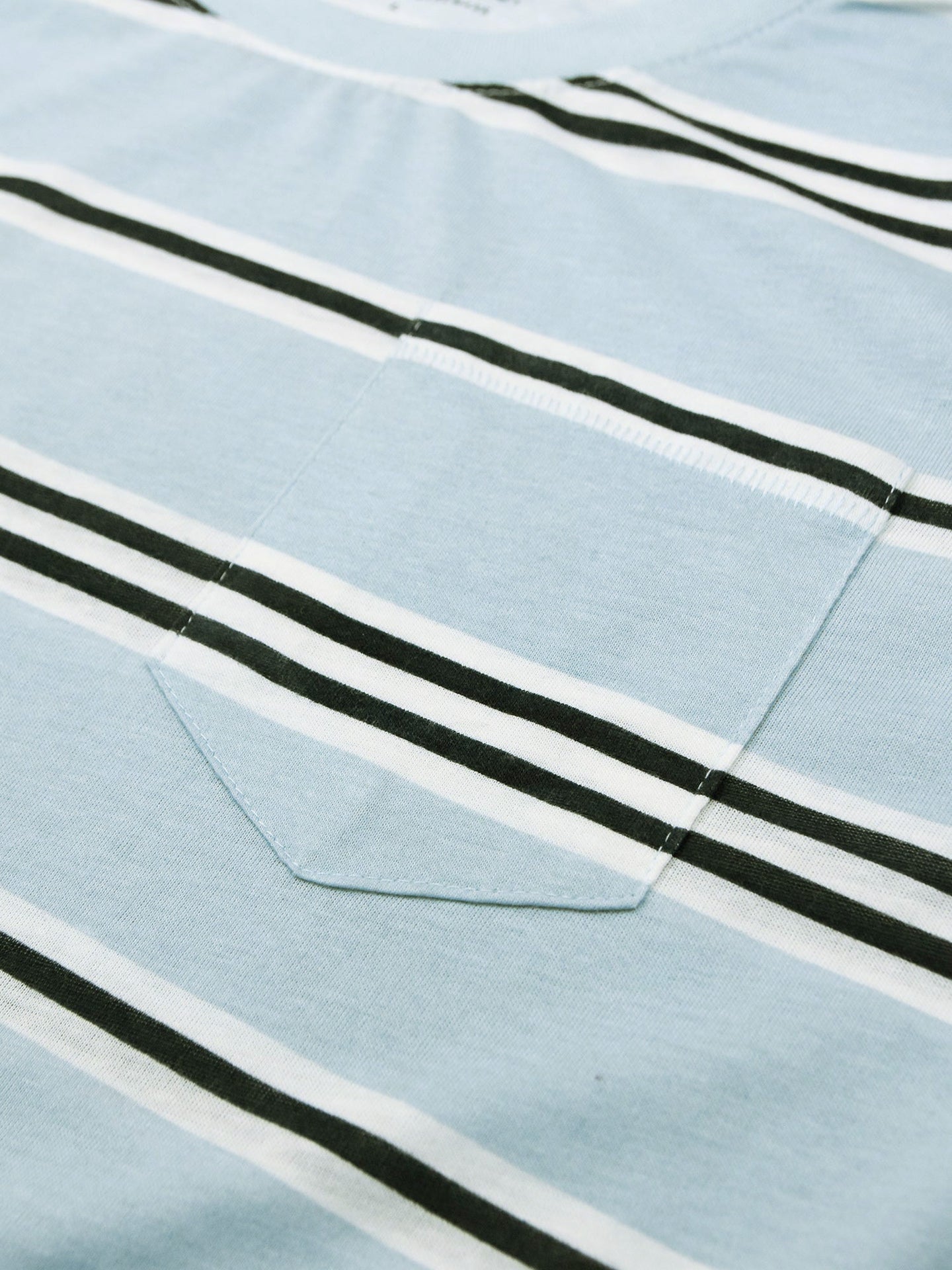 Orignal Single Jersey Crew Neck Tee Shirt For Men-Blue With Stripes-SP1736/RT2425