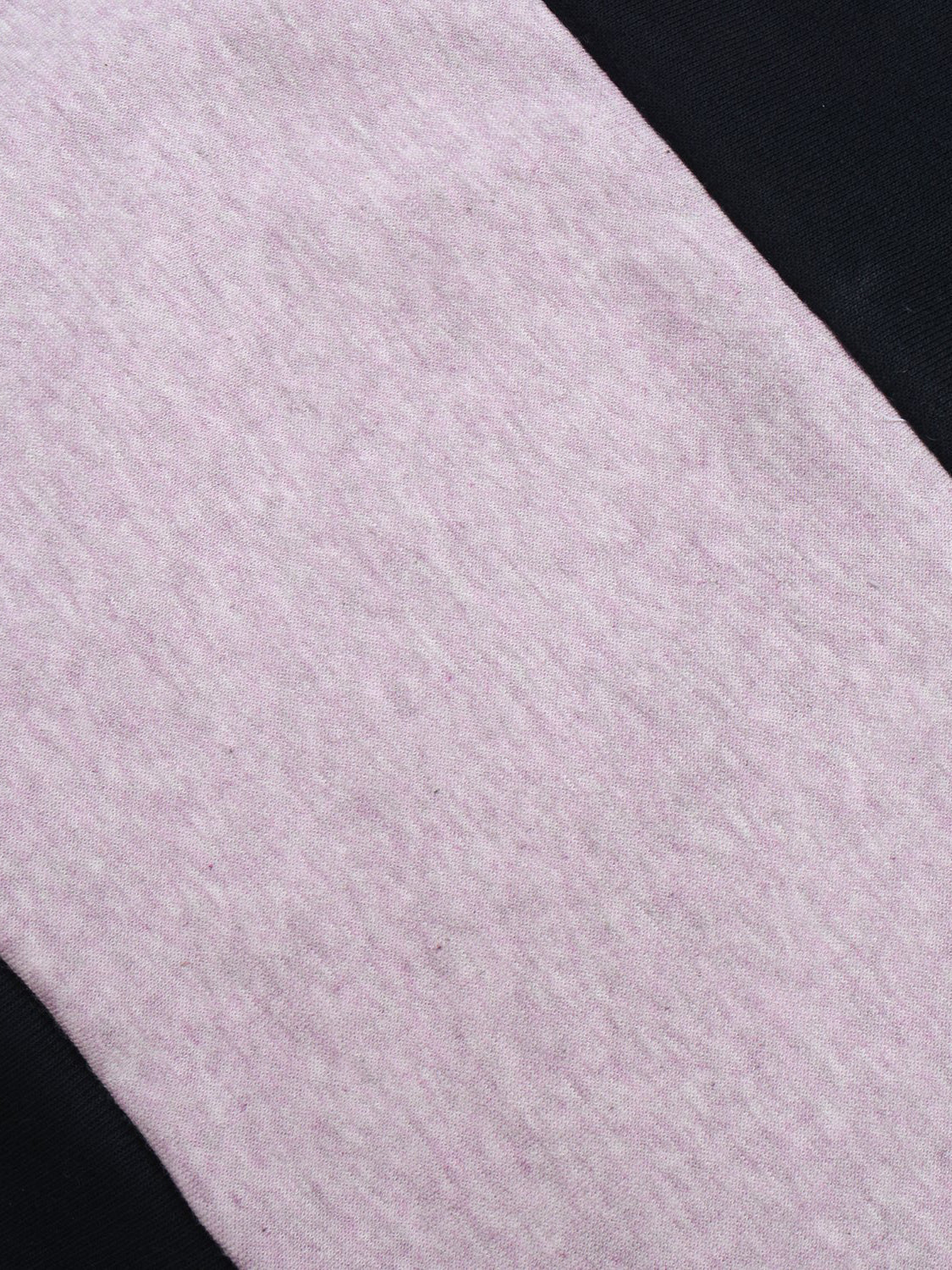 Next Terry Fleece Sweatshirt For Men-Black & Purple Melange-SP319