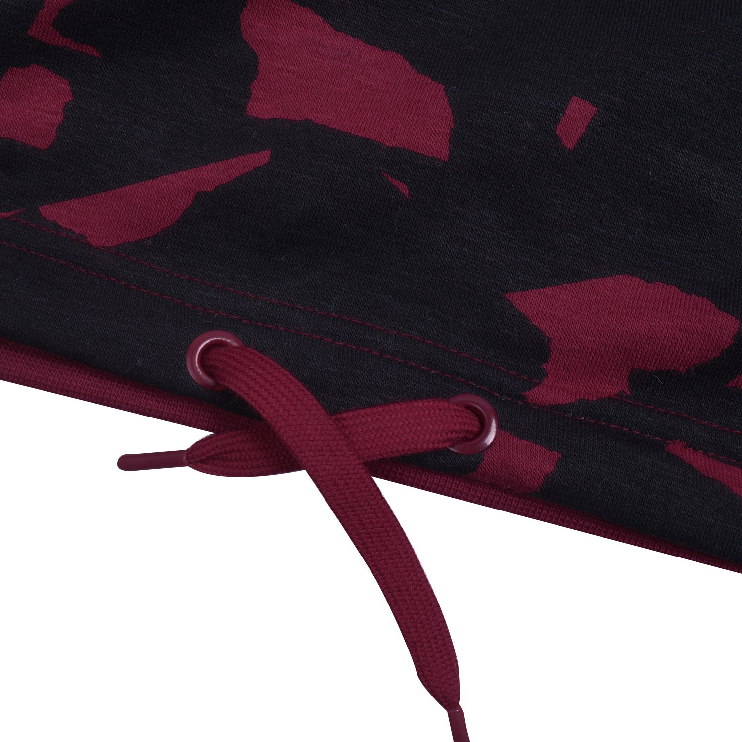 NK Fleece Cap Sleeve Long Length Sweatshirt For Ladies-Black & Dark Pink-BR124