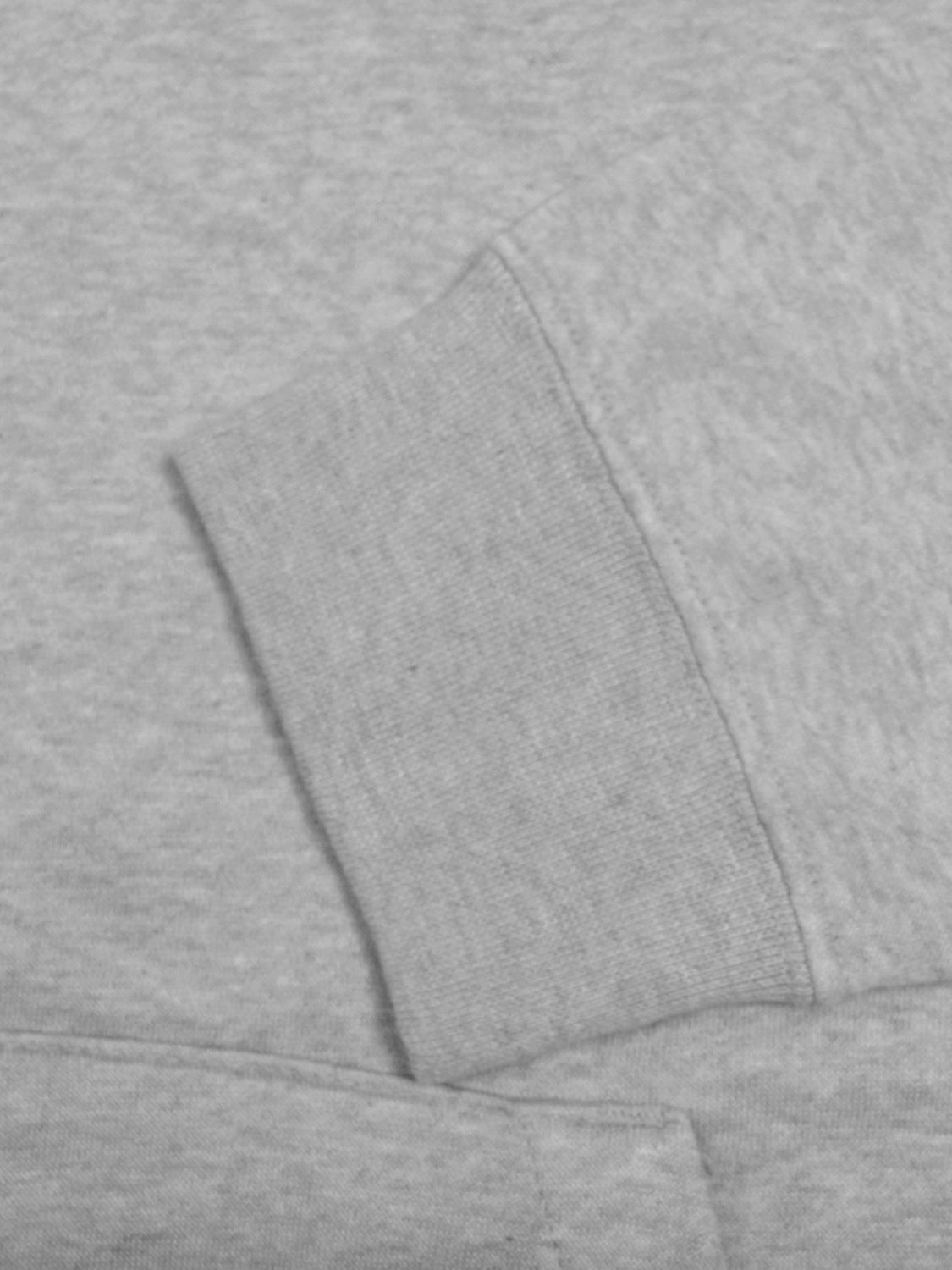 NK Fleece Funnel Neck Pullover Hoodie For Men-Grey Melange-SP393