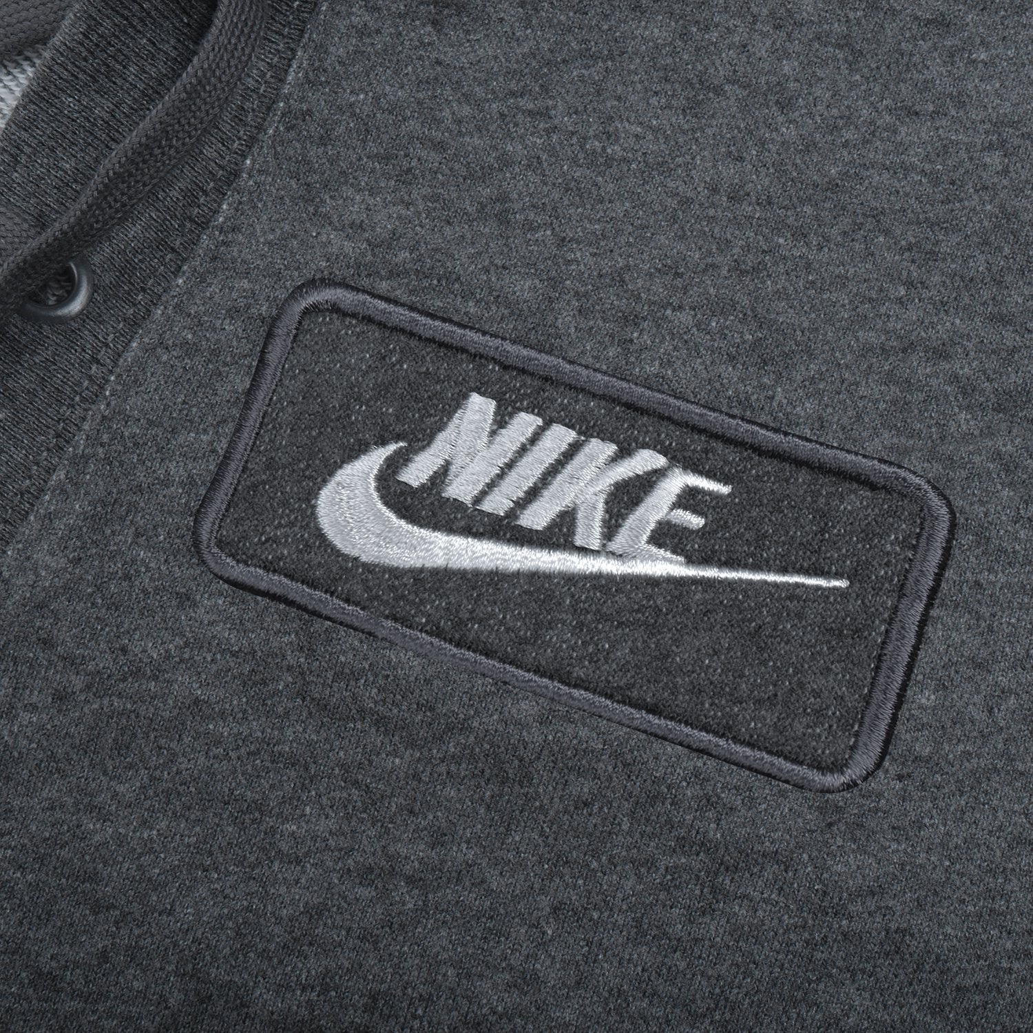 NK Terry Fleece Lace Up Hoodie For Ladies-Charcoal Melange-SP326