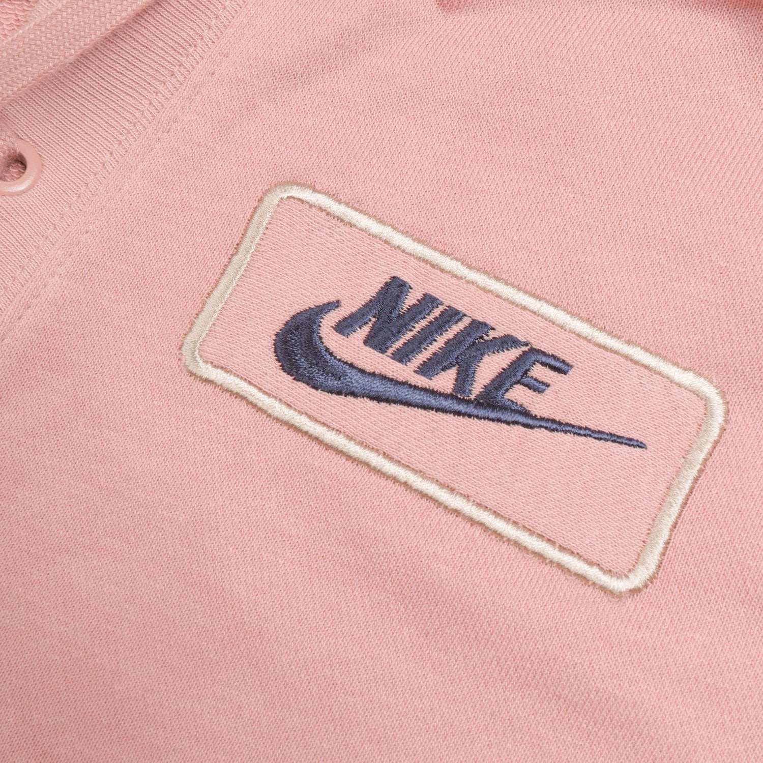 NK Terry Fleece Lace Up Hoodie For Ladies-Light Pink-RT903