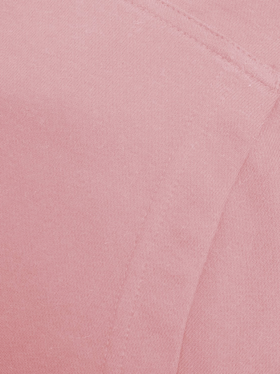 NK Terry Fleece Long V Neck Hoodie For Ladies-Light Pink-BE191