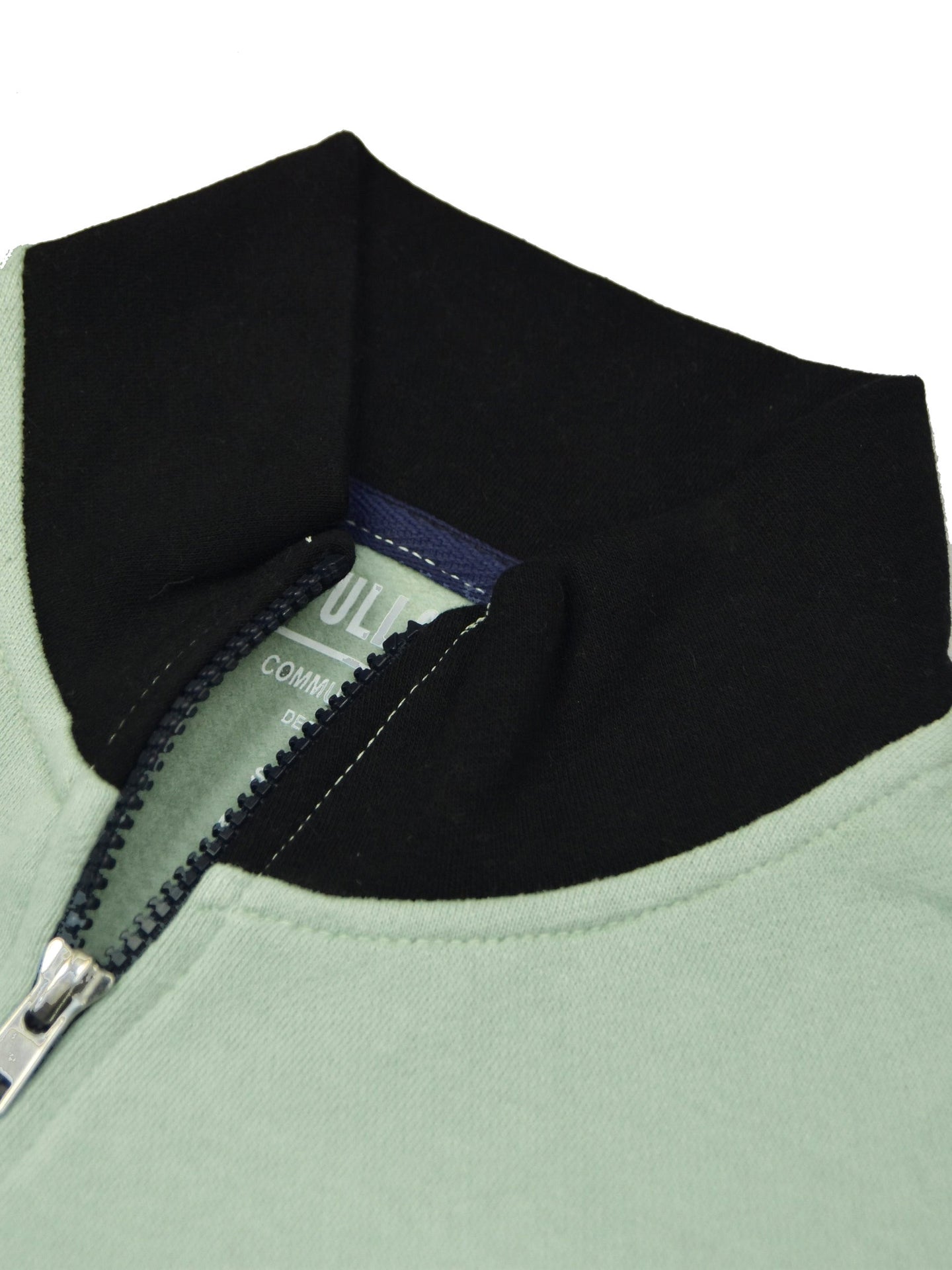 P&B Sleeveless Mock Neck Zipper Jacket For Men-Cyan Green & Black-BE512/BR1789