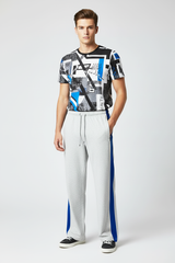 Stylish Regular Fit Single Jersey Summer Trouser For Men-Light Grey melange-NST07