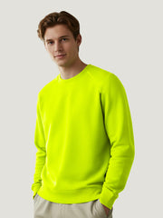 Payper Fleece Sweatshirt For Men-Lime Green-PSS001