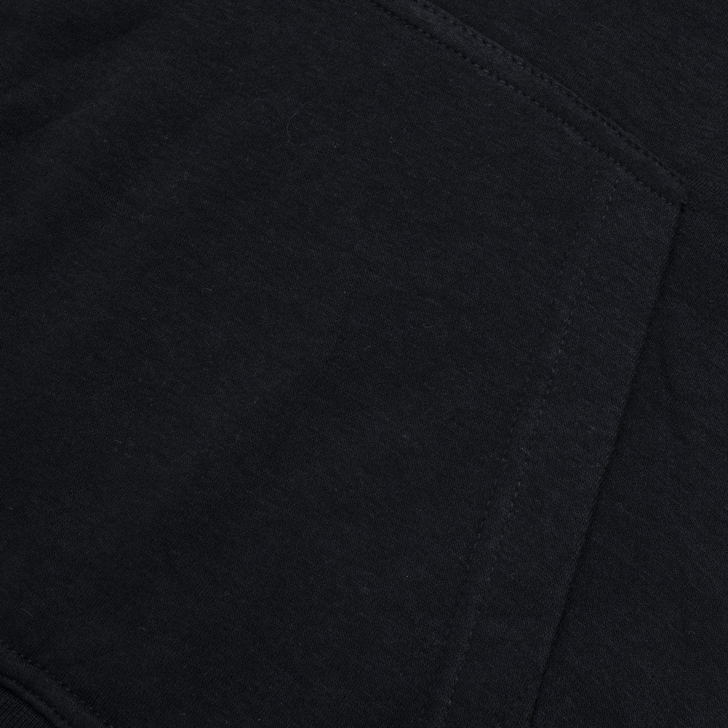 P&B Fleece Pullover Hoodie For Men-Black With Blue Panel-BE13685