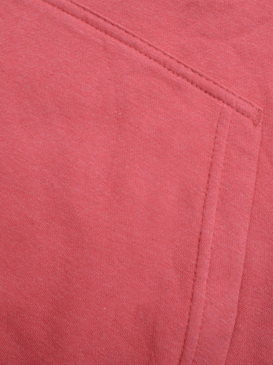 P&B Fleece Pullover Hoodie For Men-Dark Pink Melange With Prussian Blue Panel-SP636/RT2157