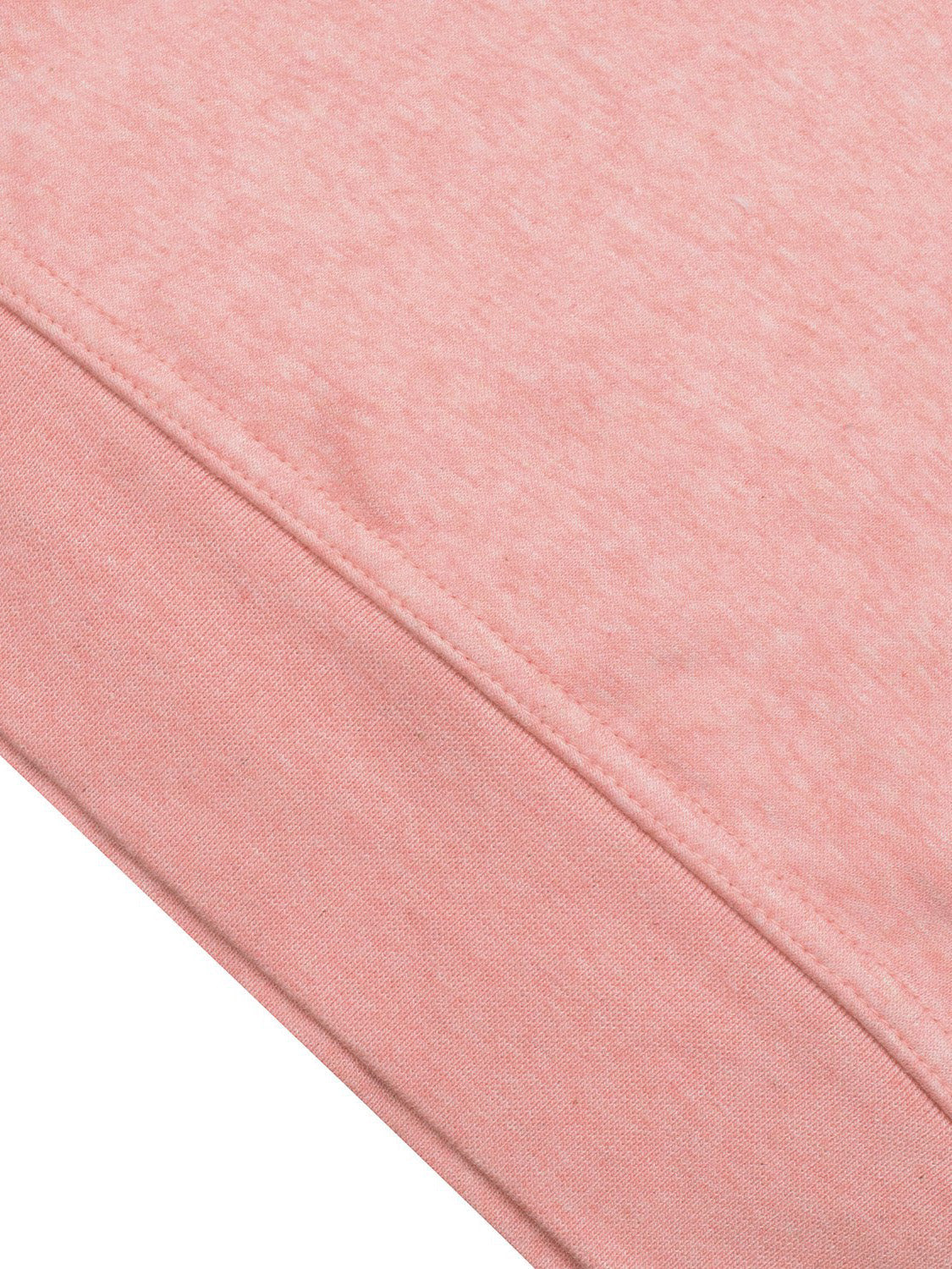 P&B Fleece Pullover Hoodie For Men-Pink Melange With Navy Panel-SP627