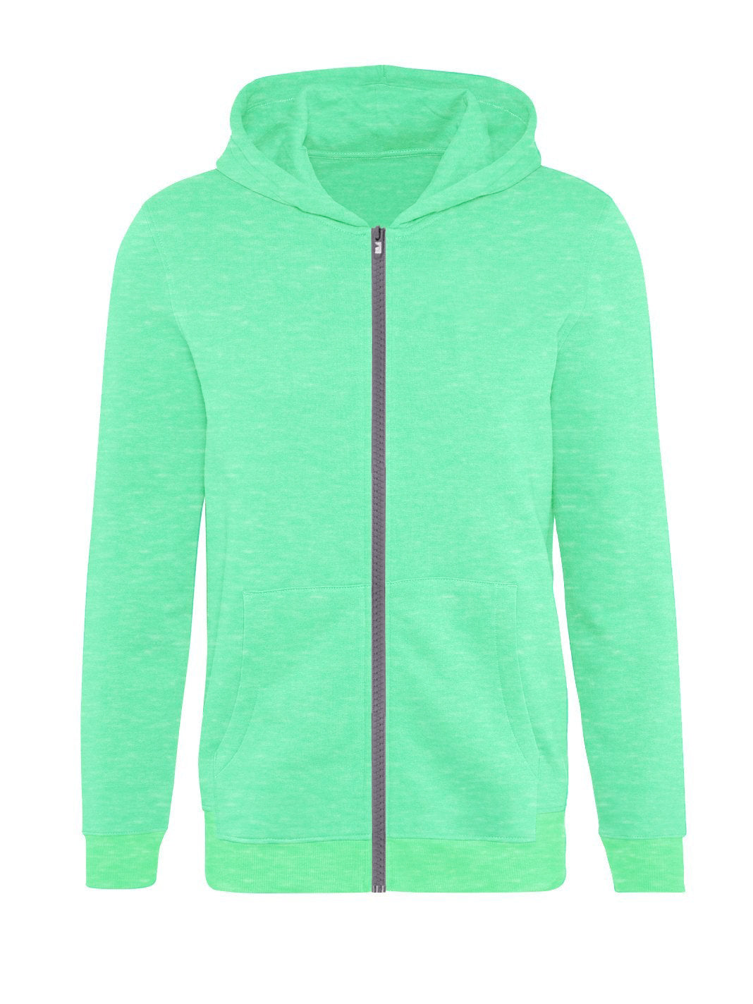 Next Fleece Zipper Hoodie For Men-Cyan-SP365