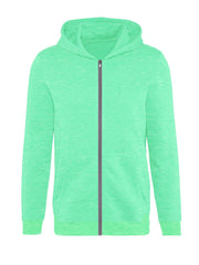 Next Fleece Zipper Hoodie For Men-Cyan-SP365