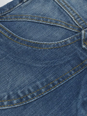 Tomster Denim Short For Ladies-Navy Faded-SP2383