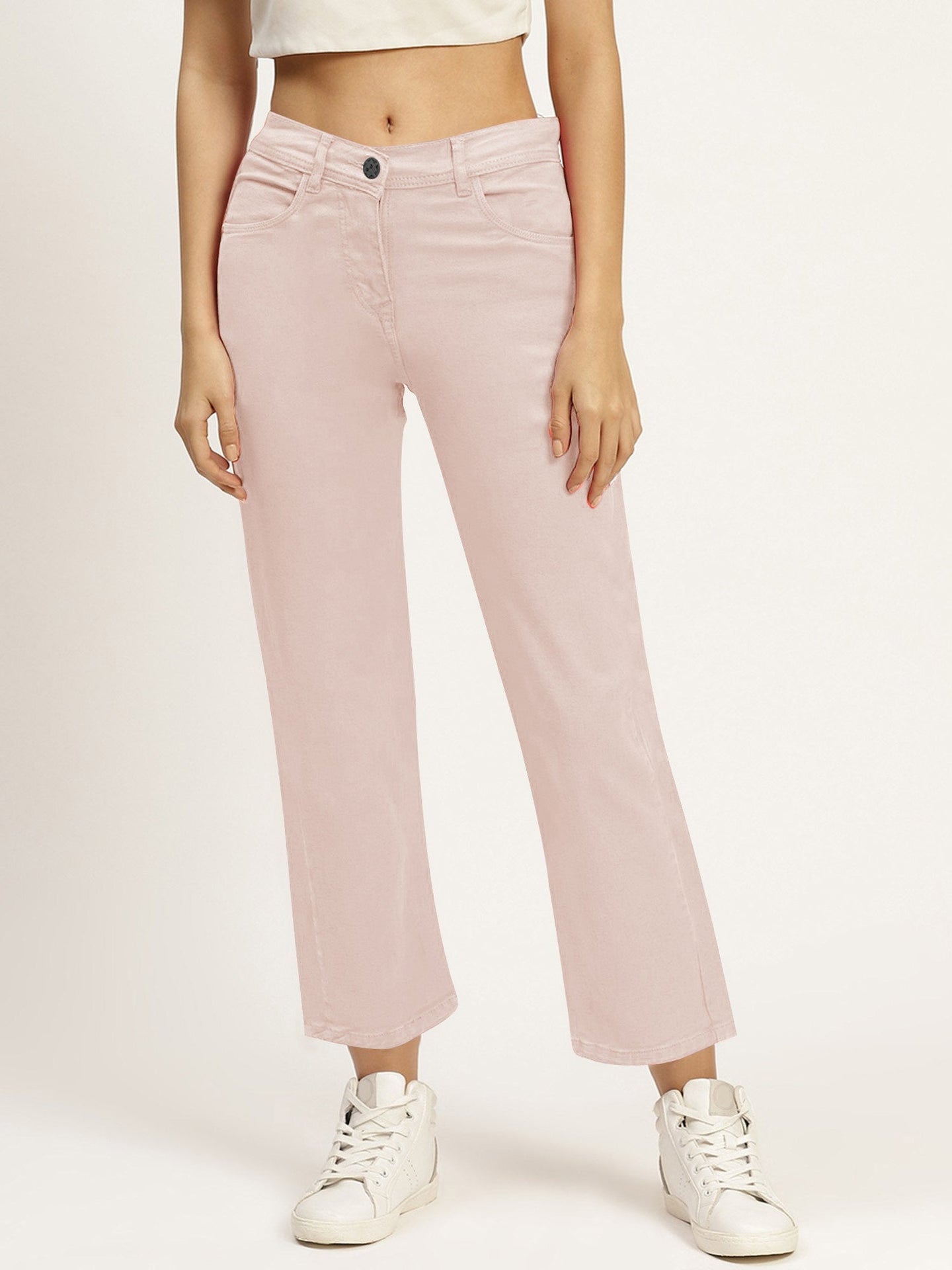 JL Studio Regular Fit Denim For Ladies-Baby Pink-SP2455/RT2521